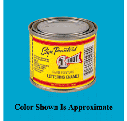 1 Shot Peacock Blue Lettering Enamel ~ 154L-QP