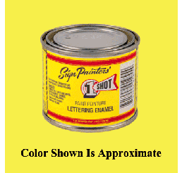 1 Shot Primrose Yellow Lettering Enamel ~ 130L-QP