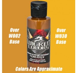 W065 Wicked Colors Airbrush Paint - Detail Yellow Ochre - 2oz