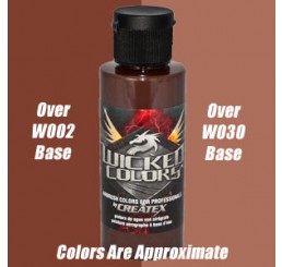 W069 Wicked Colors Airbrush Paint - Detail Burnt Umber - 2oz